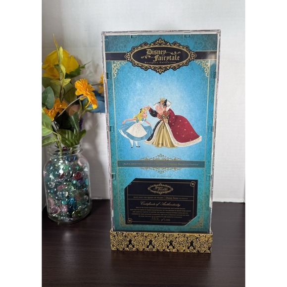 Disney Alice In Wonderland Queen Of Hearts Fairytale Designer Exclusive Doll Set - Picture 16 of 17